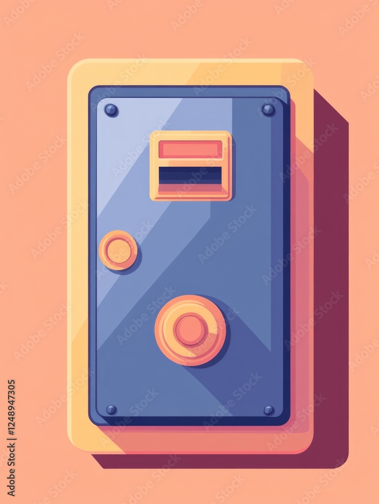 An illustration of a blue lockbox with a combination dial and keyhole, set against a gradient pink background. An illustration of a blue lockbox with a combination dial and keyhole, set against a gradient pink background.