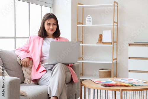 Young female interior desig...