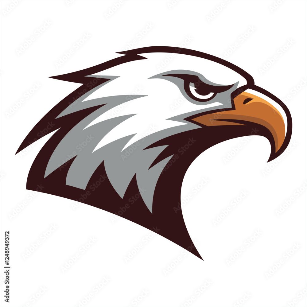 Obraz premium eagle head vector illustration