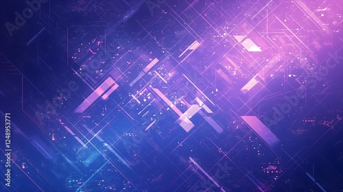 A dreamy abstract blue and light background with stars