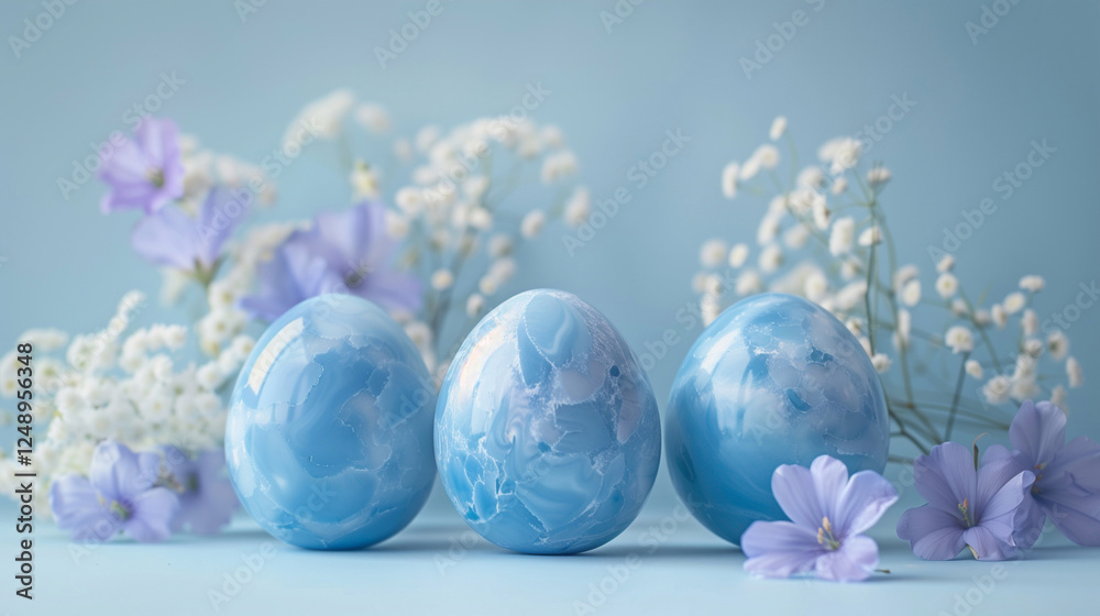 Obraz premium marble Easter eggs