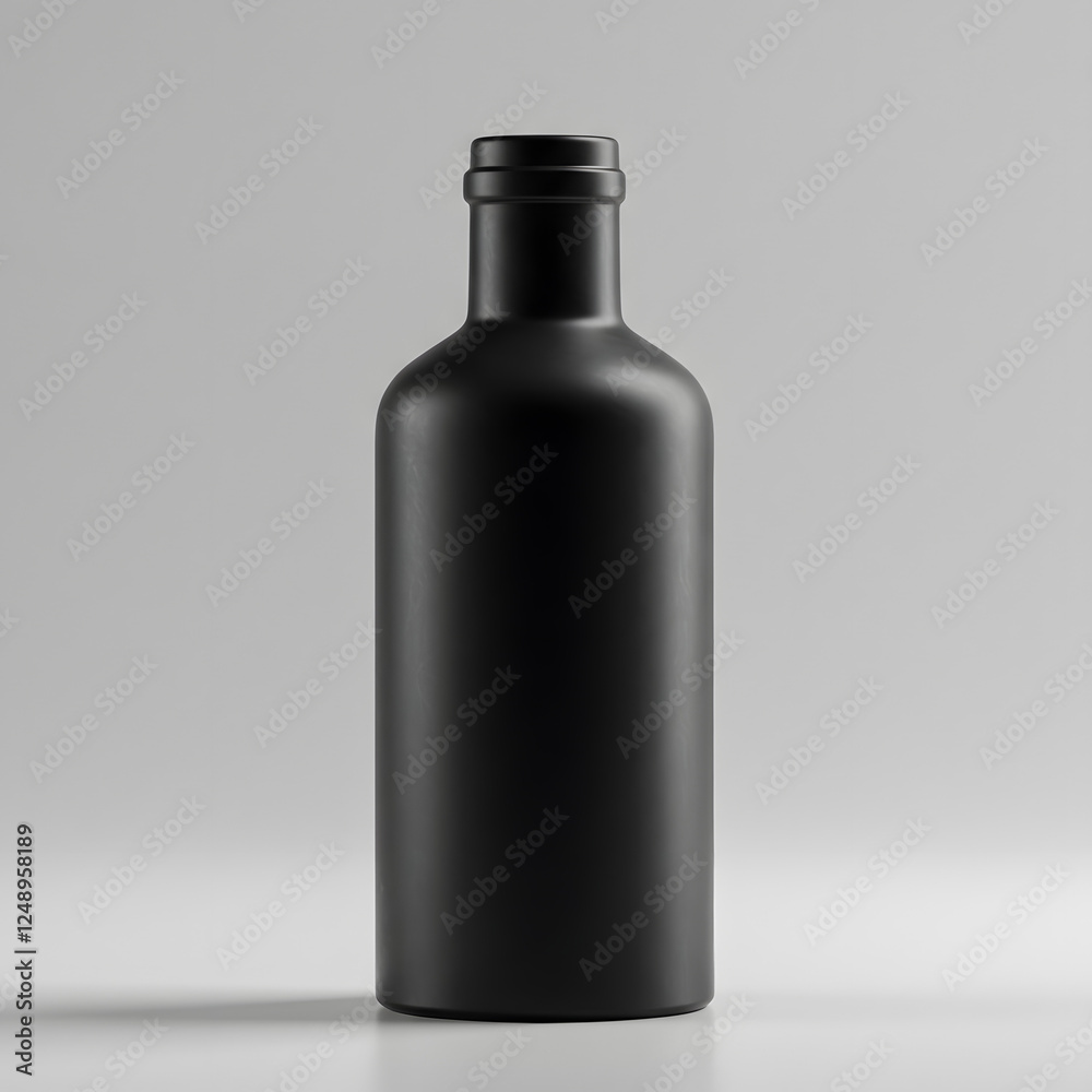 black plastic bottle