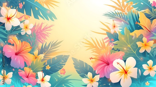 floral background with flowers