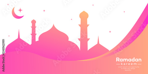 Ramadan kareem and Eid mubarak background design