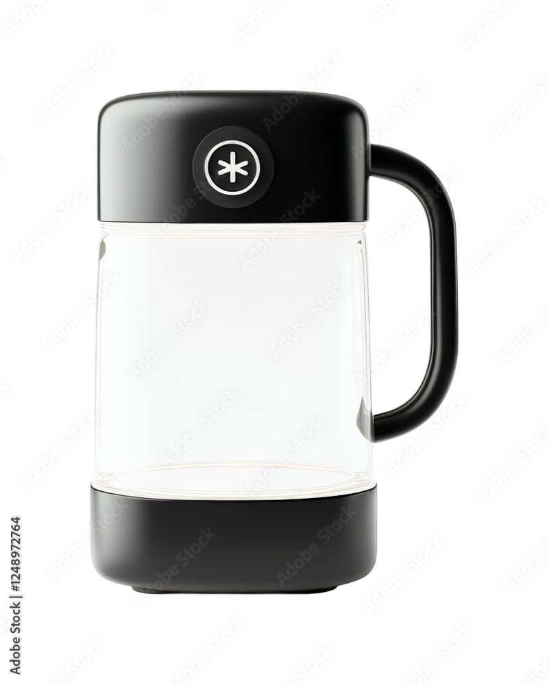 Stylish coffee mug modern kitchen product studio minimalism isolated on transparent background Stylish coffee mug modern kitchen product studio minimalism isolated on transparent background