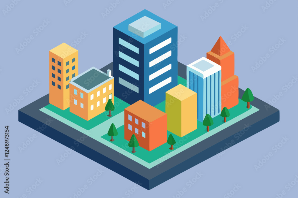 vector illustration of modern city vector illustration of modern city
