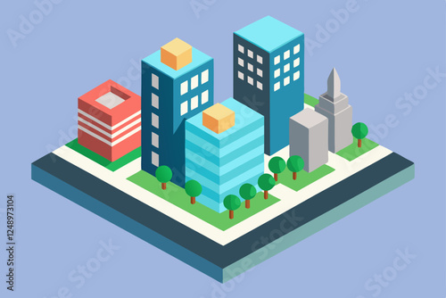 vector illustration of city