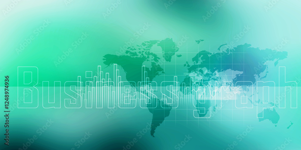 2D illustration Digital Abstract Business Networking background 2D illustration Digital Abstract Business Networking background