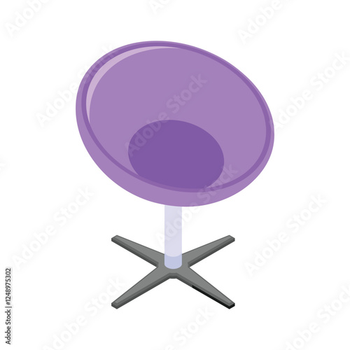 A modern lounge chair with a comfortable design.