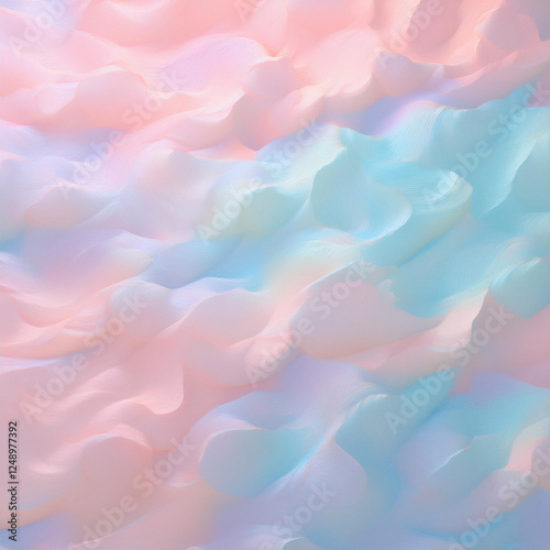 Subtle Soft Pastel Cotton Candy Rainbow Random Color Mixed Colour Ice Cream Gelato Cosmetics Cosmetic Products Makeup Texture 3D Oil Painting Background Screen