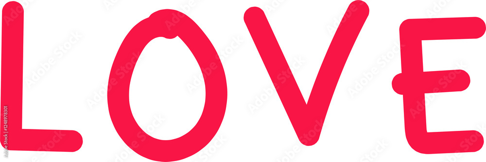 the words Love red paint strokes, valentine, love, heart, shape, romance, symbol, red, day, pink, vector, decoration the words Love red paint strokes, valentine, love, heart, shape, romance, symbol, red, day, pink, vector, decoration