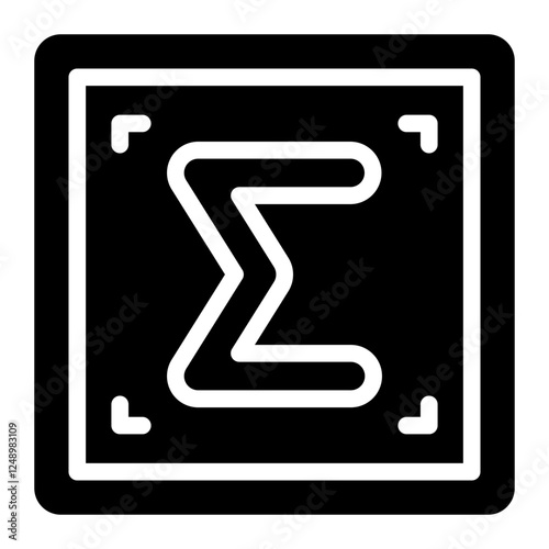 Summation symbol glyph