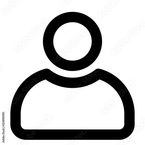 User Profile Glyph or Outline Icon