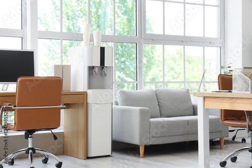 Interior of light office wi...