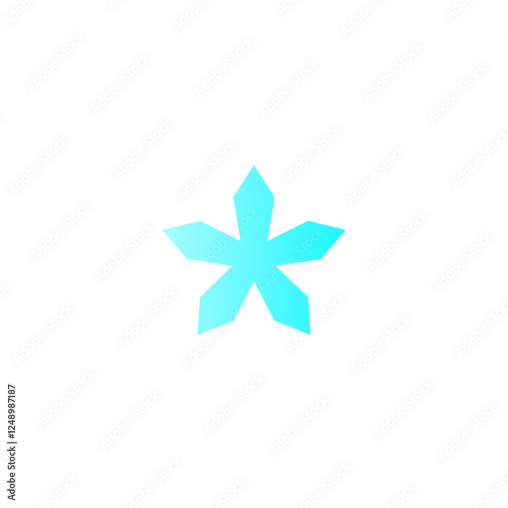 Obraz premium blue star