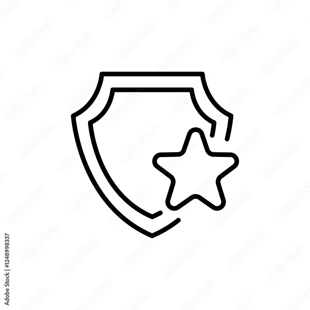 Best protection outline icons, minimalist vector illustration ,simple transparent graphic element .Isolated on white background Best protection outline icons, minimalist vector illustration ,simple transparent graphic element .Isolated on white background