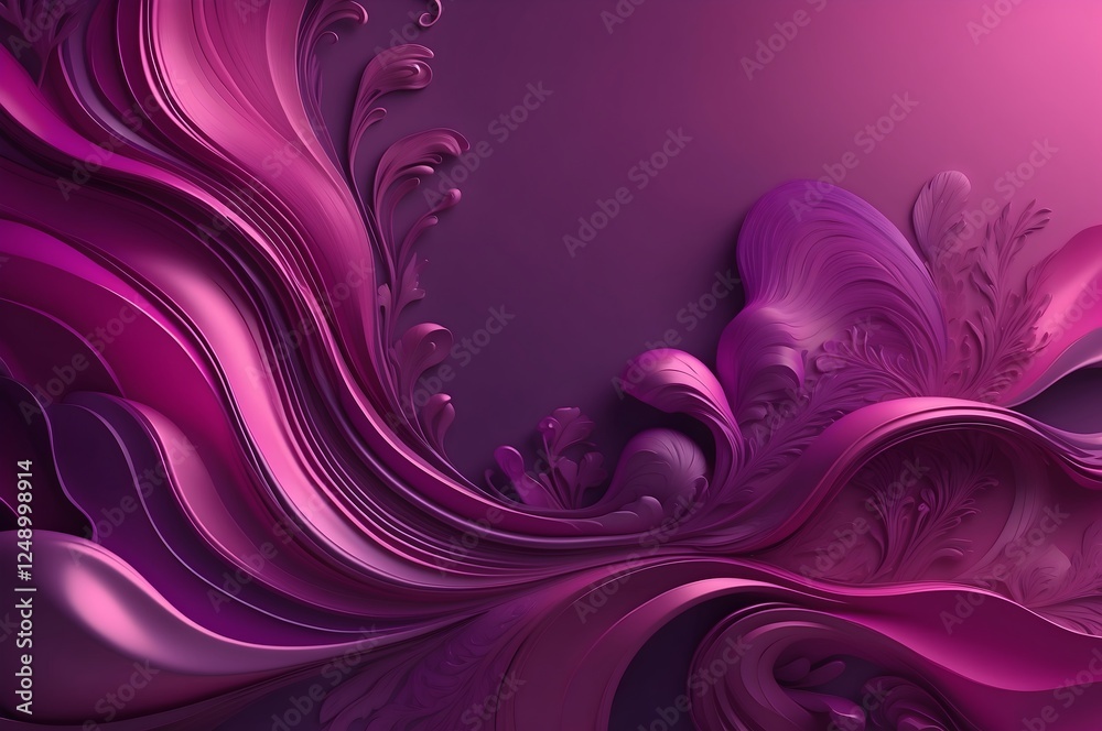 3D Design Hintergrund Grafik - Boho Style - Irisierendes Magenta 3D Design Hintergrund Grafik - Boho Style - Irisierendes Magenta