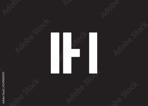 IH letter logo and initial logo design photo