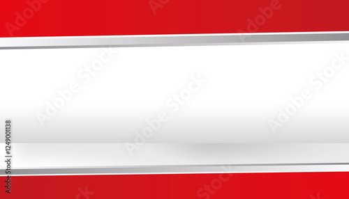 Free Download Red, white graphic with two horizontal silver bars and gradient effects. Background for your bussiness and product - GFXLoad