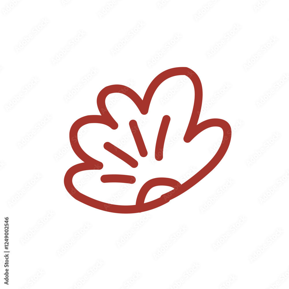 blooming flower line element blooming flower line element