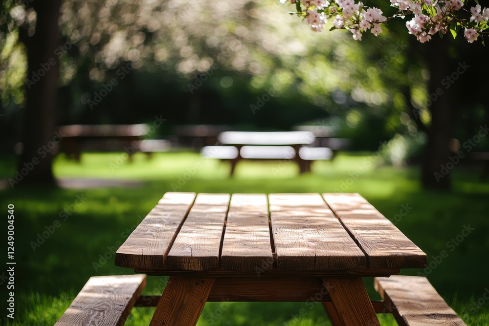 Fototapeta premium Enjoying nature outdoor picnics at community park green spaces