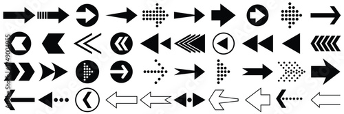 Web
 Set of arrow icons. Black arrow icon set. Arrow, Cursor, Arrow vector icon. Vector illustration 