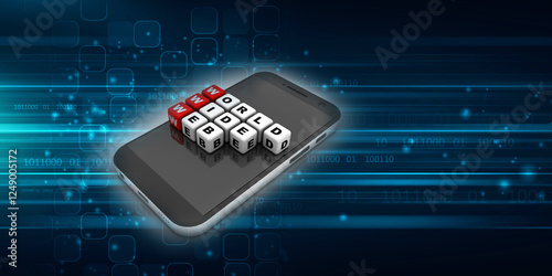 3d rendering World wide web in mobile phone