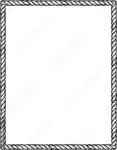 frame of rope border