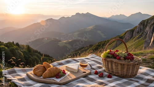 picnic in the mountains