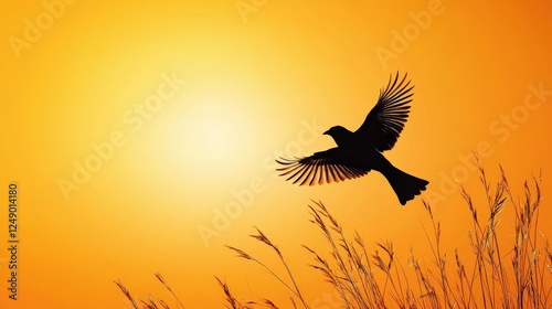 Illustration of a bird flying away from its rehabilitator into the wild