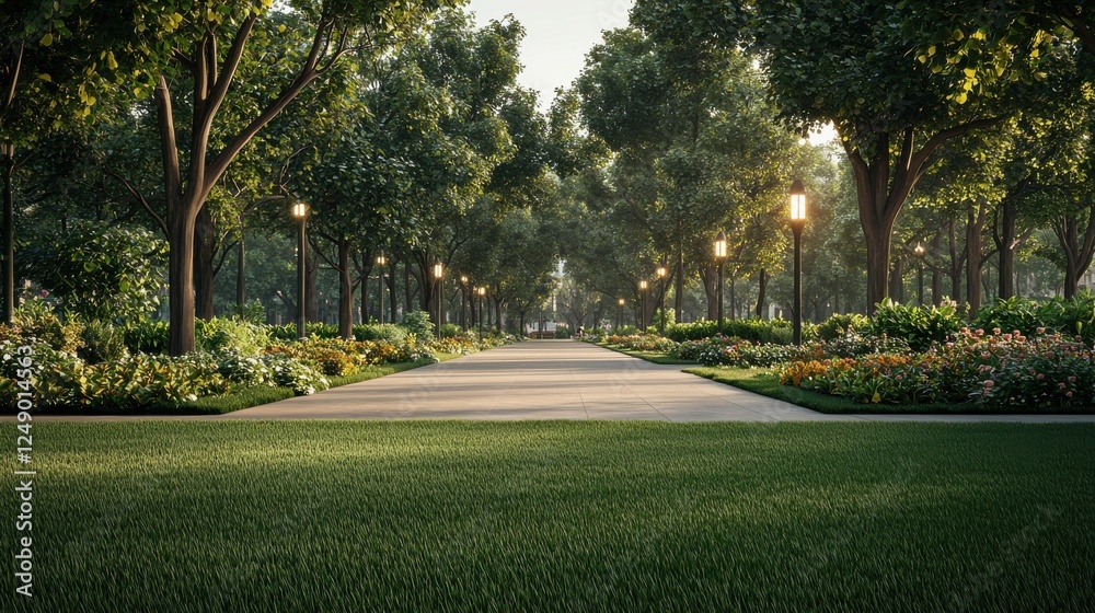 custom made wallpaper toronto digitalStrolling through serenity a peaceful urban park experience
