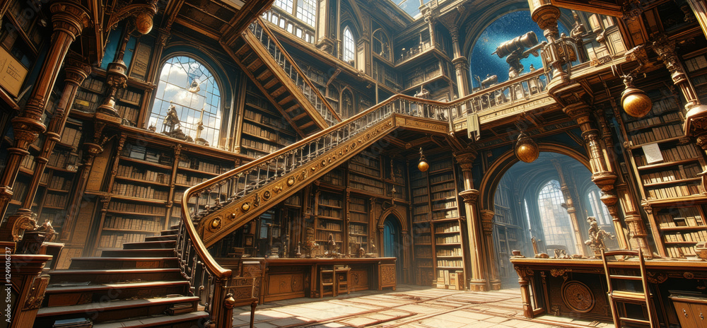 Obraz premium anime wallpaper abstract illustration background..