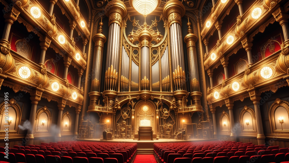 Obraz premium anime wallpaper abstract illustration background..