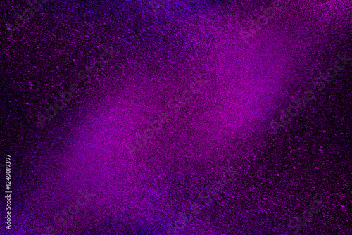 Black dark purple pink shiny glitter abstract background with space. Twinkling glow stars effect. Like outer space, night sky, universe. Rusty, rough surface, grain.