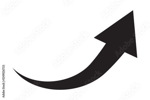 icon for your web site design, logo, app, UI. arrow indicated the direction symbol. curved arrow sign.