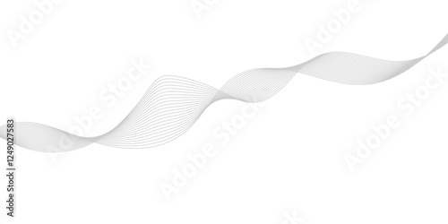 Abstract White and gray color technology modern background design. Vector Illustration.