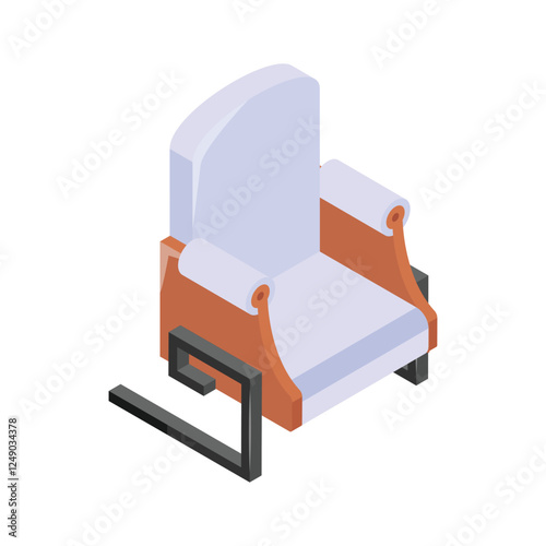 A stylish wooden rocking chair with a cushioned backrest and armrests.