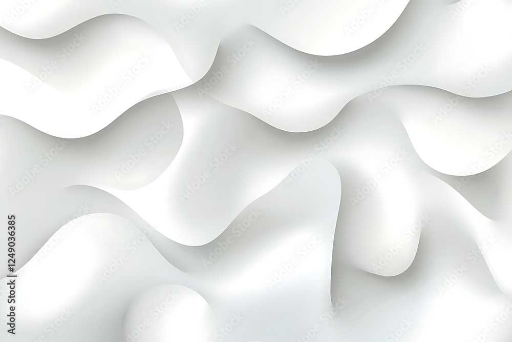 Obraz premium Abstract White Wave Design Background