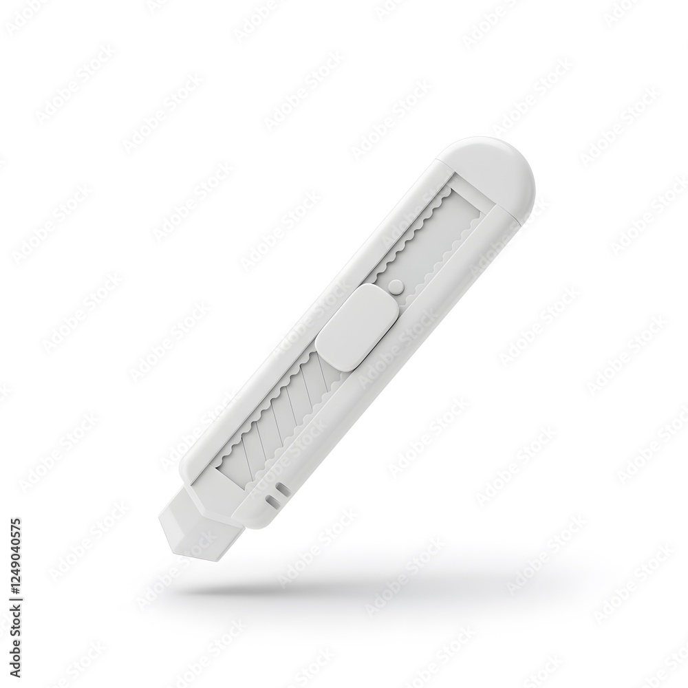 White Utility Knife: A Clean and Minimalist Design White Utility Knife: A Clean and Minimalist Design