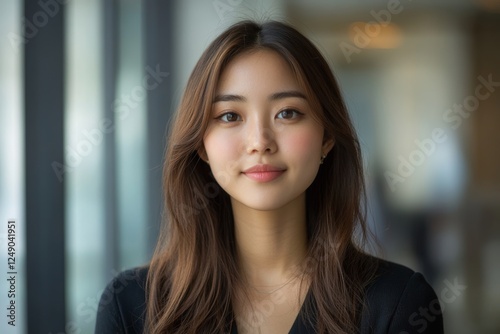 Asian woman answering question interview during job application