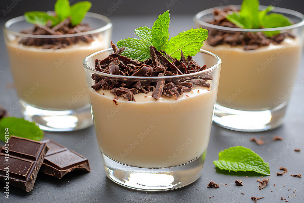 garnished baileys irish cream dessert garnished baileys irish cream dessert
