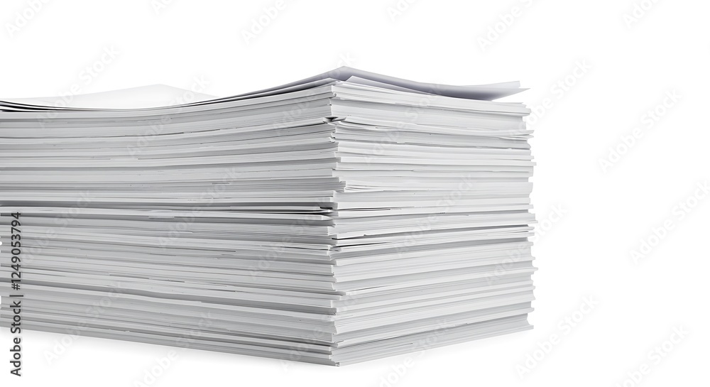 Stacked white tissues. Stacked white tissues.