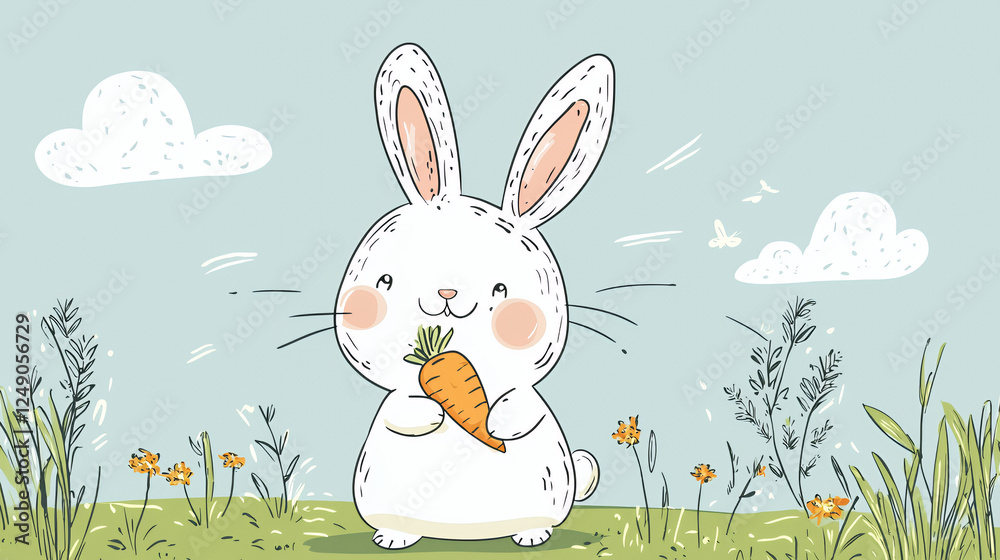 easter bunny and easter eggs easter bunny and easter eggs