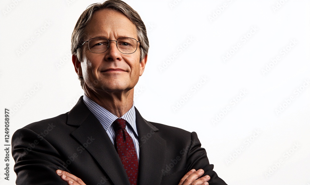 Portrait Of A Confident Mature Businessman In A Suit And Tie Portrait Of A Confident Mature Businessman In A Suit And Tie
