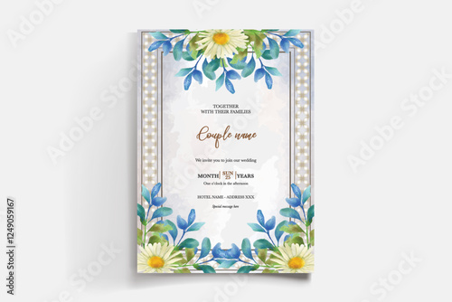 BRIDAL SHOWER FLORAL INVITATION TEMPLATE