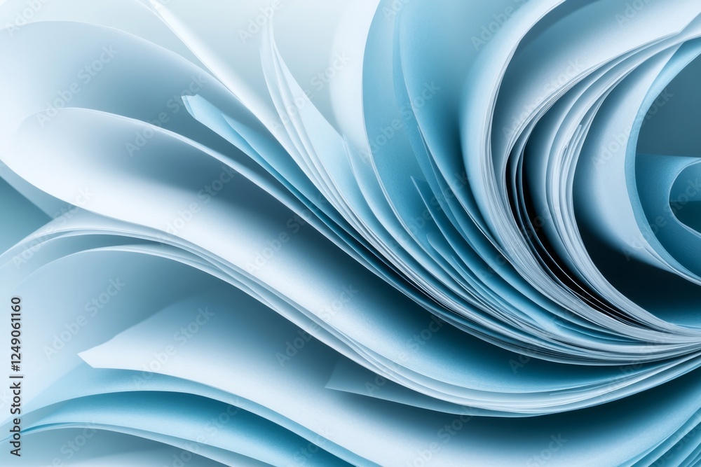 Fototapeta premium A ultra-detailed close-up of a printed research paper with a clearly bolded topic title at the top
