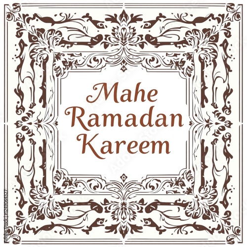 Mahe Ramadan Kareem Ornamental Frame