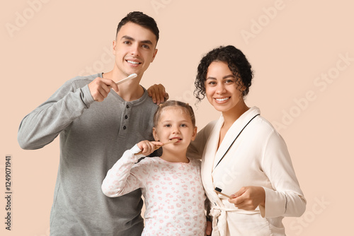 Little girl and her parents...