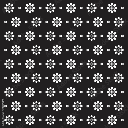 seamless pattern with snowflakes