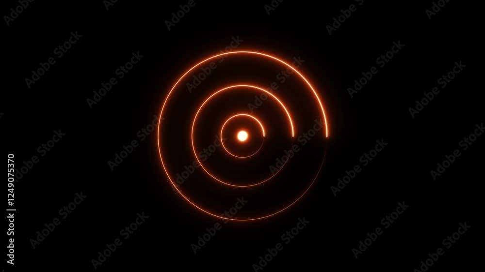Neon glowing bullseye target background animation. Target Acquisition icon 4k video footage. Neon glowing bullseye target background animation. Target Acquisition icon 4k video footage.